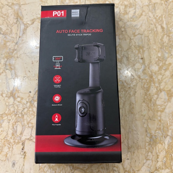 NIB Gimbal Tracking Selfie Stick Tripod With 360 Degree Rotation - Picture 1 of 11